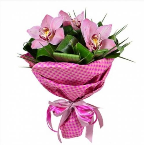 Купить букет розовых орхидей "Лара" с доставкой по Долгопрудному